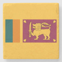 Flagge Sri Lankas Steinuntersetzer
