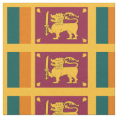 Flagge Sri Lankas Stoff (Nahaufnahme)