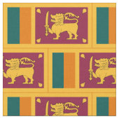Flagge Sri Lankas Stoff (Nahaufnahme)