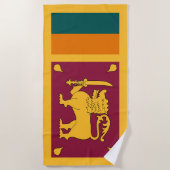 Flagge Sri Lankas Strandtuch (Vorderseite)