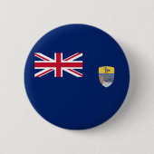 Flagge St. Helena Button (Vorderseite)