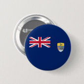 Flagge St. Helena Button (Vorne & Hinten)