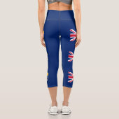 Flagge St. Helena Capri Leggings (Rückseite)