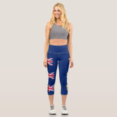 Flagge St. Helena Capri Leggings (Vorderseite)