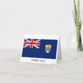 Flagge St. Helena Dankeskarte (Vorderseite)