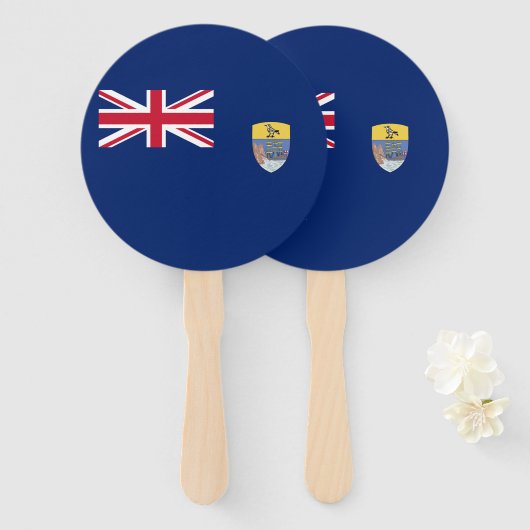 Flagge St. Helena Fächer (Vorne und Hinten)