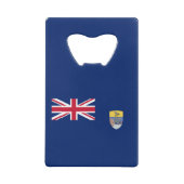 Flagge St. Helena Geldbeutel Flaschenöffner (Rückseite)
