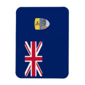 Flagge St. Helena Magnet (Vertikal)