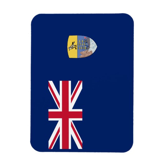 Flagge St. Helena Magnet (Vertikal)