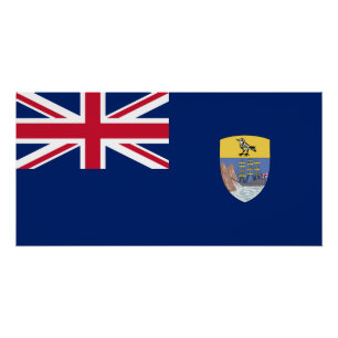 Flagge St. Helena Poster