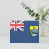 Flagge St. Helena Postkarte (Stehend Vorderseite)