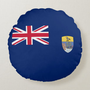 Flagge St. Helena Rundes Kissen