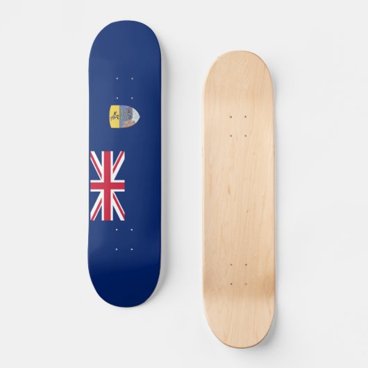 Flagge St. Helena Skateboard (Vorderseite)