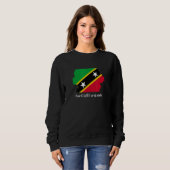 Flagge St. Kitts und Nevis Sweatshirt (Vorne ganz)