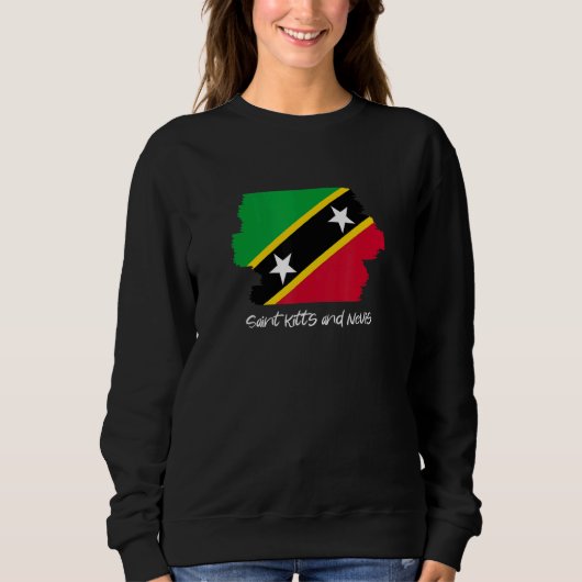 Flagge St. Kitts und Nevis Sweatshirt (Vorderseite)