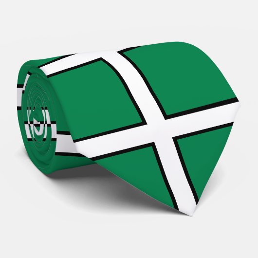 Flagge St. Petrocs/Flagge von Devon Krawatte (Gerollt)