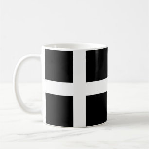 Flagge St. Pirans/Flagge von Cornwall Kaffeetasse