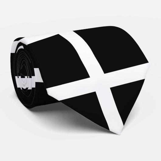 Flagge St. Pirans/Flagge von Cornwall Krawatte (Gerollt)