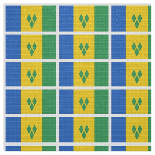 Flagge St. Vincent Stoff (Muster)