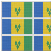 Flagge St. Vincent Stoff (Nahaufnahme)