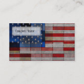 Flagge-Steppdecke Visitenkarte (Rückseite)