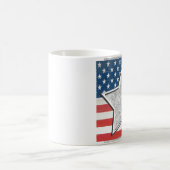 Flagge-Stern-Schablone Kaffeetasse (Mittel)