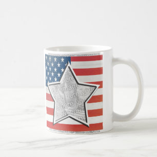 Flagge-Stern-Schablone Kaffeetasse