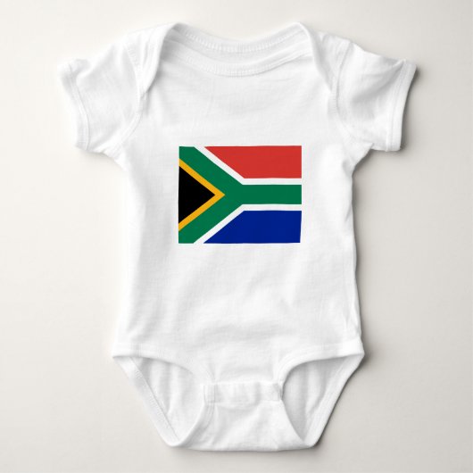 Flagge Südafrikas Baby Strampler (Vorderseite)