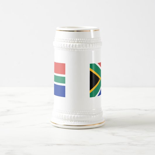 Flagge Südafrikas Bierglas (Mittel)