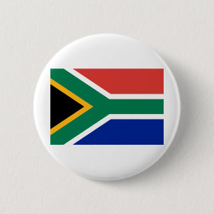 Flagge Südafrikas Button