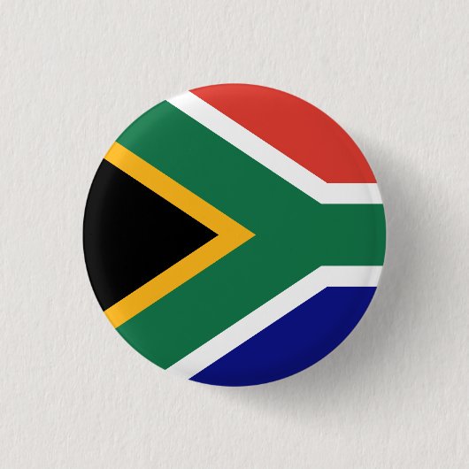 Flagge Südafrikas Button (Vorderseite)