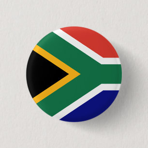 Flagge Südafrikas Button