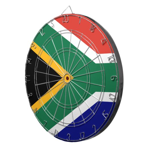 Flagge Südafrikas Dartscheibe (Vorderseite rechts)