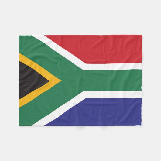 Flagge Südafrikas Fleecedecke (Vorderseite (Horizontal))