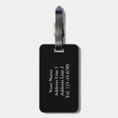 Flagge Südafrikas Gepäckanhänger (Rückseite vertikal)