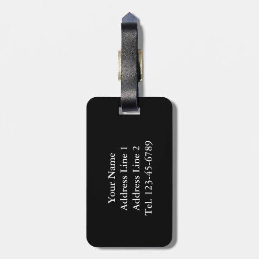 Flagge Südafrikas Gepäckanhänger (Rückseite vertikal)