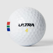 Flagge Südafrikas Golfball (Logo)