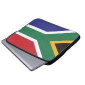 Flagge Südafrikas Laptopschutzhülle (Vorne Knopf)