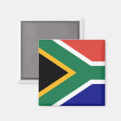 Flagge Südafrikas Magnet (Vorderseite/Rückseite)