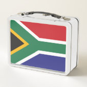 Flagge Südafrikas Metall Brotdose (Rückseite)