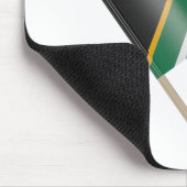 Flagge Südafrikas Mousepad (Ecke)