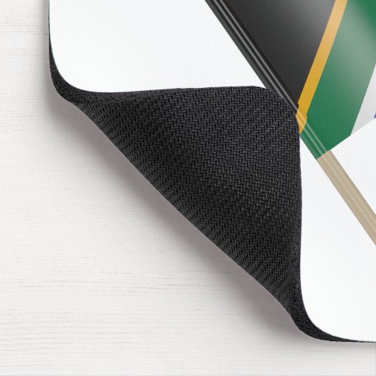 Flagge Südafrikas Mousepad (Ecke)
