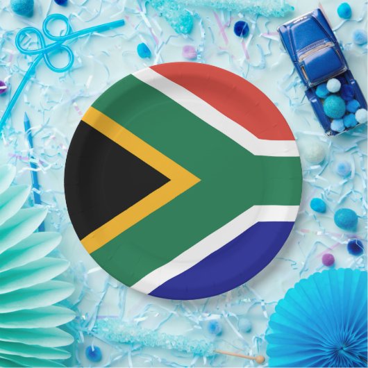 Flagge Südafrikas Pappteller (Party)