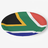 Flagge Südafrikas Pappteller (Schrägansicht)