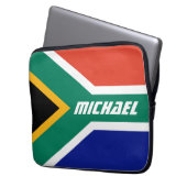 Flagge Südafrikas Personalisiert Laptopschutzhülle (Vorderseite Links)