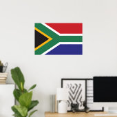 Flagge Südafrikas Poster (Heimbüro)