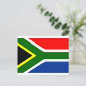Flagge Südafrikas Postkarte (Stehend Vorderseite)