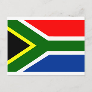 Flagge Südafrikas Postkarte