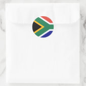 Flagge Südafrikas Runder Aufkleber (Tasche)