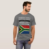 Flagge Südafrikas T-Shirt (Vorne ganz)